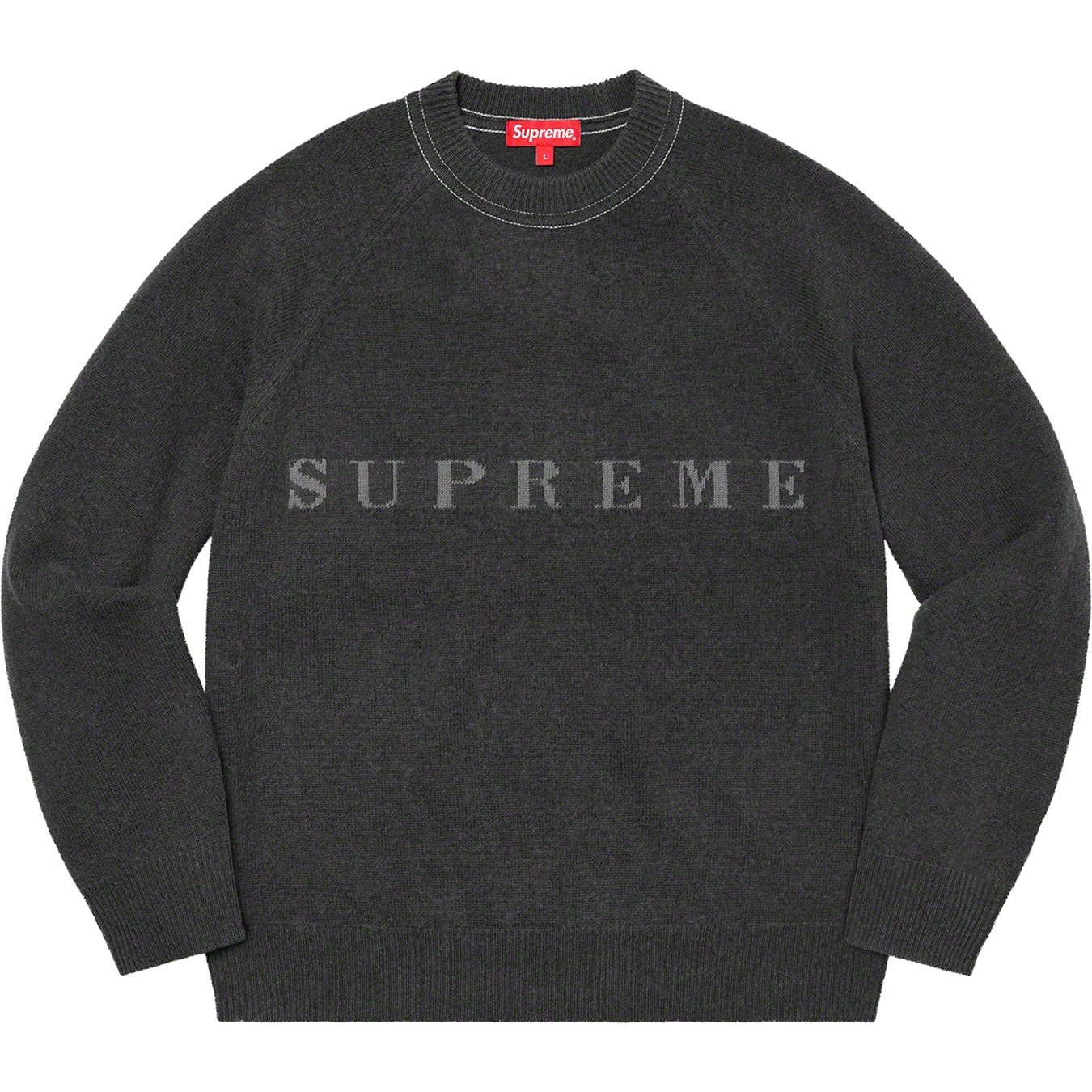 Supreme Stone Washed Sweater (FW20) - Black - $148
