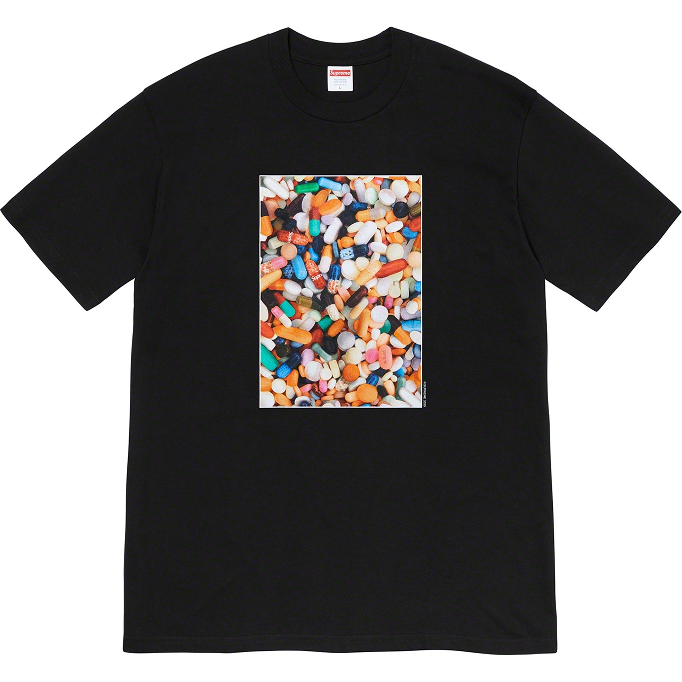 Supreme Pills Tee (FW20) - Black - $38