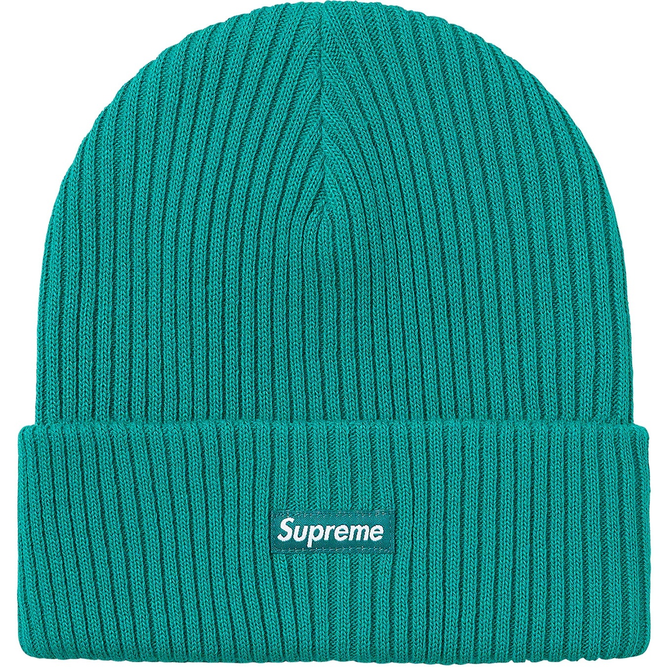 Supreme Wide Rib Beanie (FW20) - Teal - $34