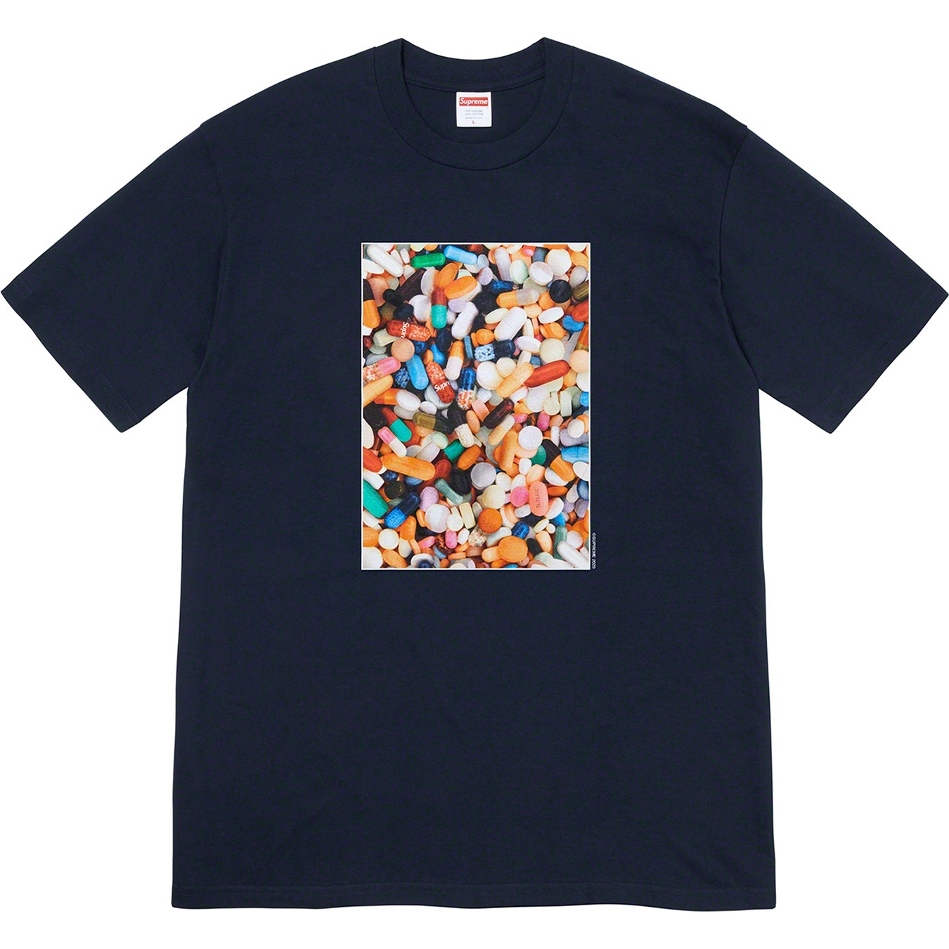 Supreme Pills Tee (FW20) - Navy - $38