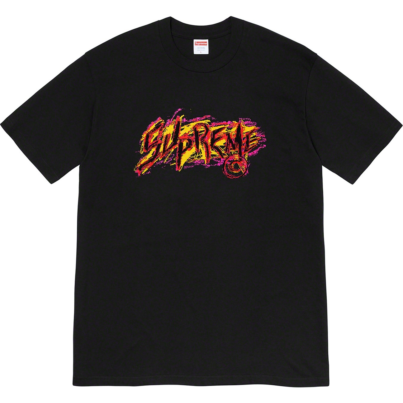 Supreme Scratch Tee (FW20) - Black - $38
