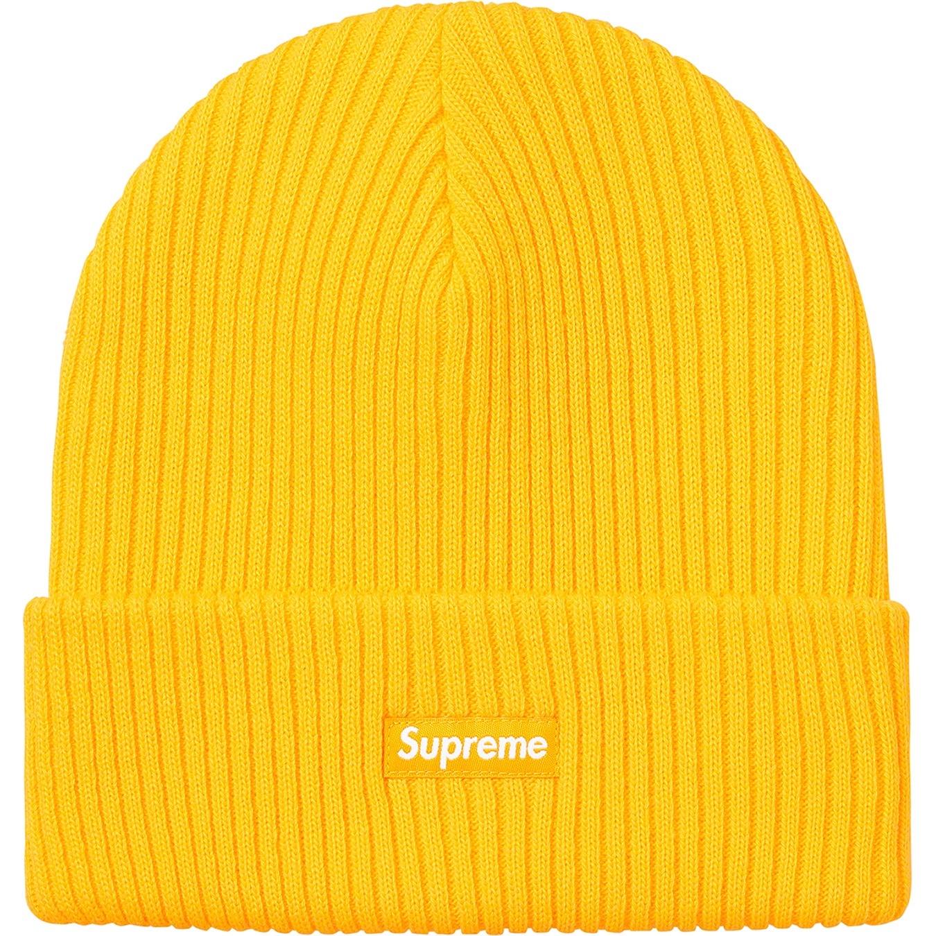 Supreme Wide Rib Beanie (FW20) - Yellow - $34