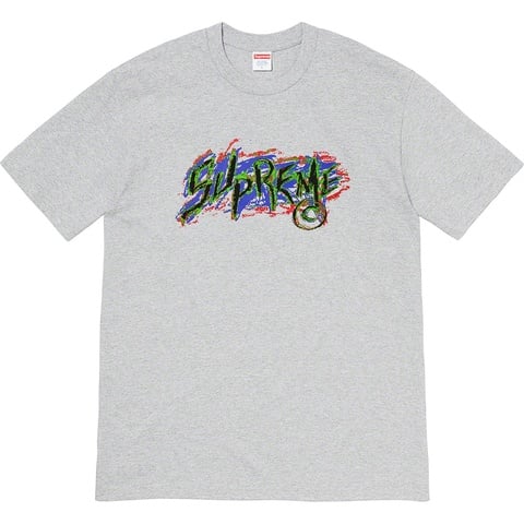 Supreme Scratch Tee - Heather Grey