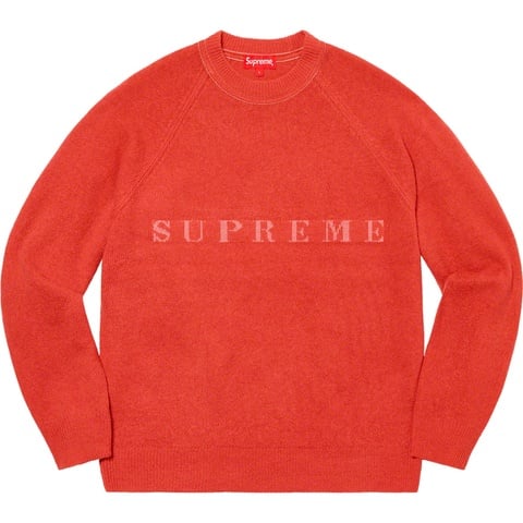 Supreme Stone Washed Sweater - Red