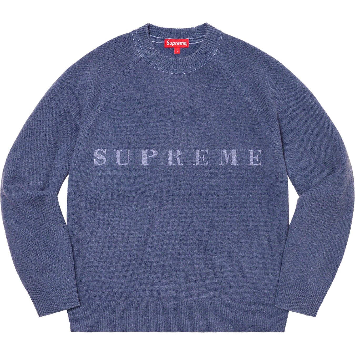 Supreme Stone Washed Sweater (FW20) - Navy - $148