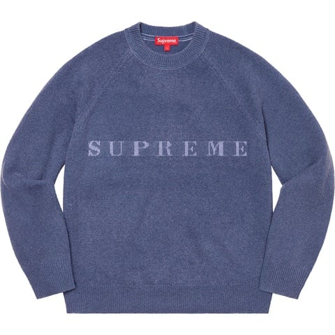 Supreme Stone Washed Sweater - Navy