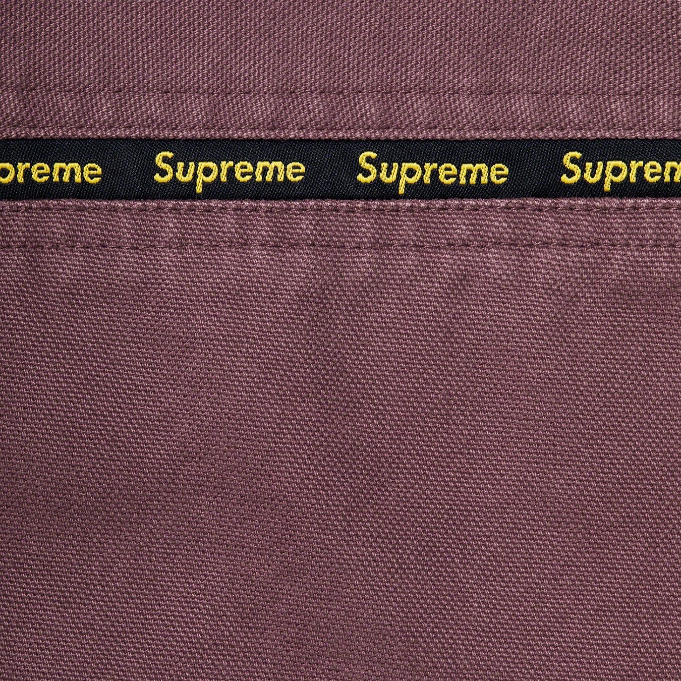 Supreme Logo Taping Work Shirt (FW20) - Dusty Purple - $138