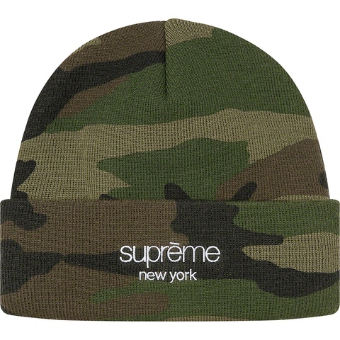 Supreme Radar Beanie - Woodland Camo