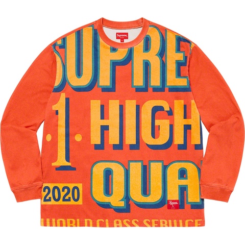 Supreme World Class L/S Top - Orange