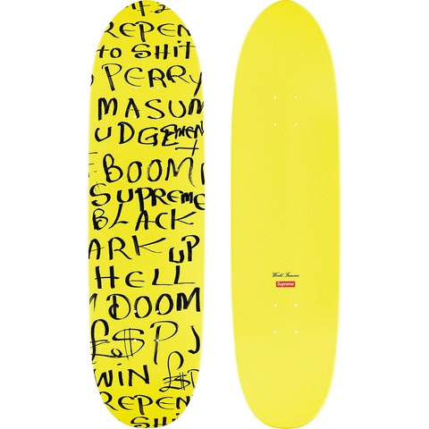 Supreme Black Ark Cruiser Skateboard - Fluorescent Yellow - 8.625" x 32.25" 