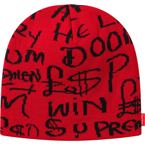 Supreme Black Ark Beanie - Red