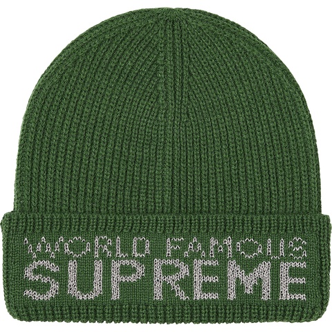 Supreme World Famous Beanie - Dark Green