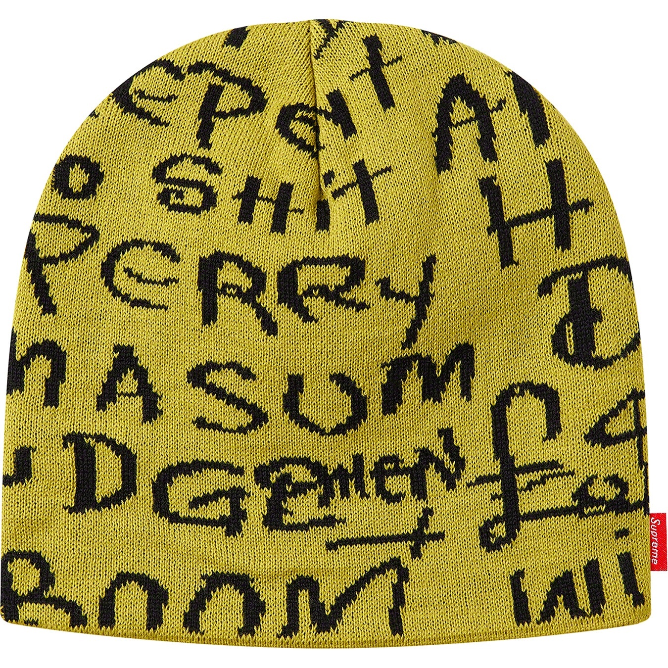 Supreme Black Ark Beanie (FW20) - Yellow - $36