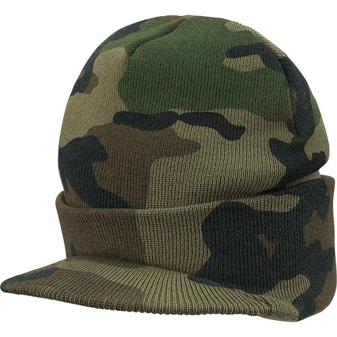Supreme Radar Beanie - Woodland Camo