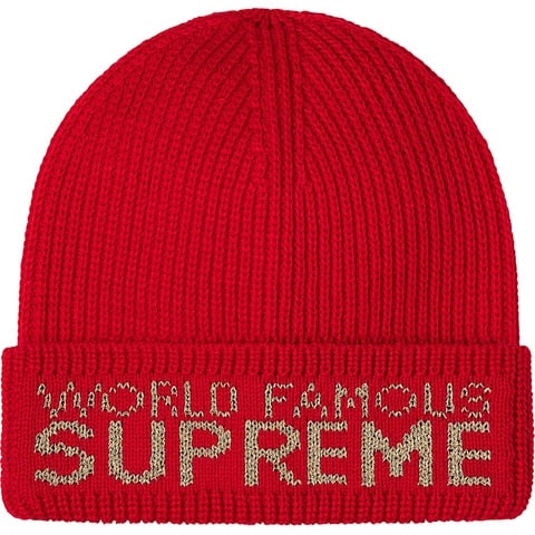 Supreme World Famous Beanie - Red