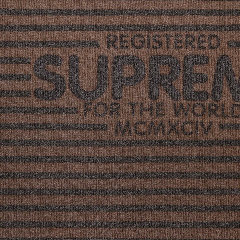 Supreme Micro Stripe L/S Top - Brown