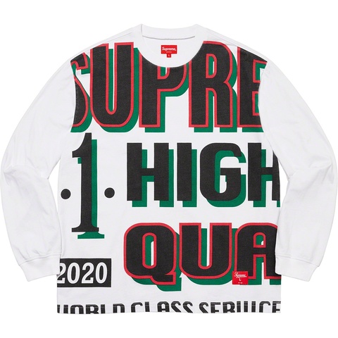 Supreme World Class L/S Top - White