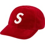Supreme Velvet S Logo 6-Panel (FW20) - Red