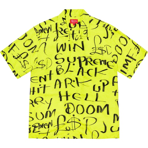 Supreme Black Ark Rayon S/S Shirt - Fluorescent Yellow