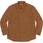 Supreme Logo Taping Work Shirt (FW20) - Brown