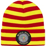 Supreme World Peace Beanie (FW20) - Red Stripe