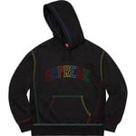 Supreme Big Stitch Hooded Sweatshirt (FW20) - Black