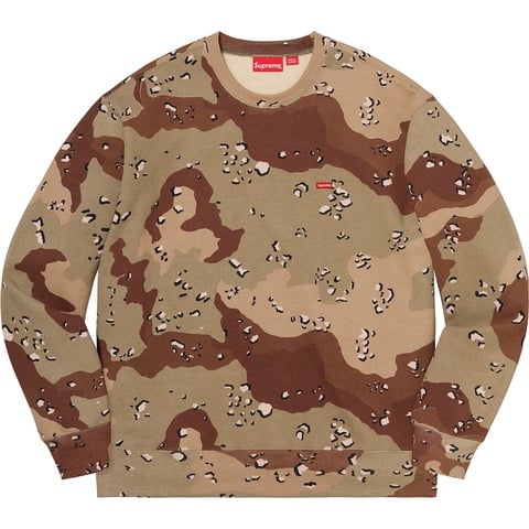Supreme Small Box Crewneck - Chocolate Chip Camo
