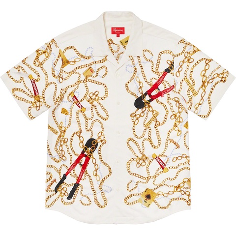 Supreme Chains Rayon S/S Shirt - White