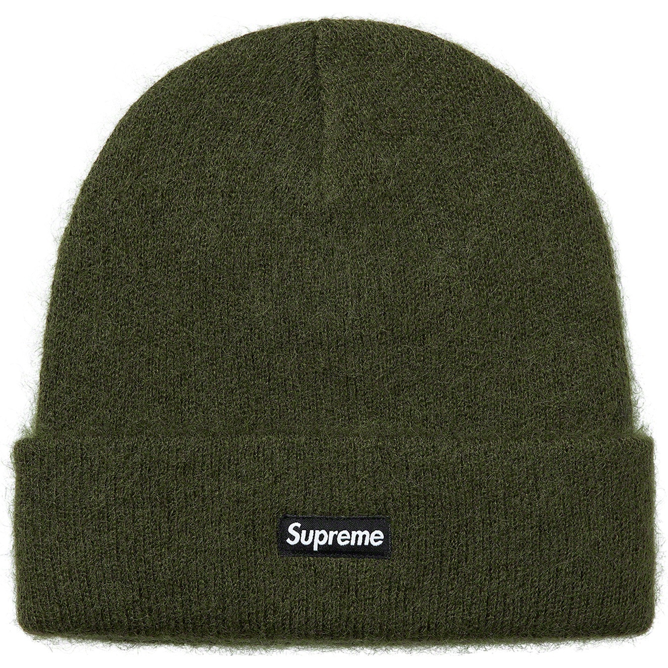 Supreme Mohair Beanie (FW20) - Olive - $40