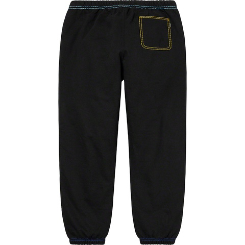 Supreme Big Stitch Sweatpant - Black