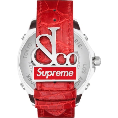 Supreme Supreme®/Jacob & Co Time Zone 47mm Watch - Red