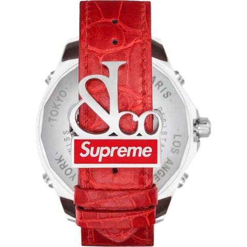 Supreme Supreme®/Jacob & Co Time Zone 40mm Watch - Red