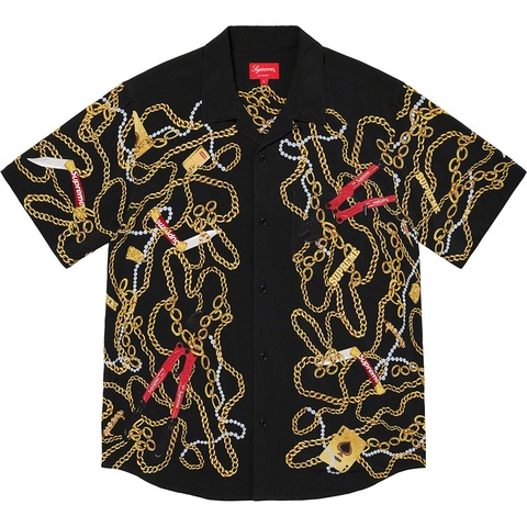 Supreme Chains Rayon S/S Shirt - Black