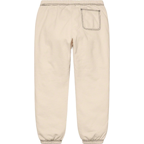 Supreme Big Stitch Sweatpant - Natural