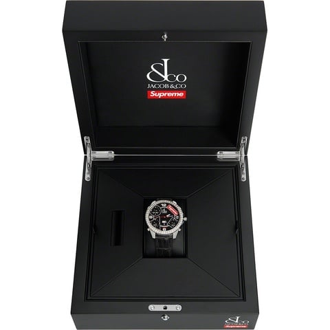Supreme Supreme®/Jacob & Co Time Zone 47mm Watch - Black