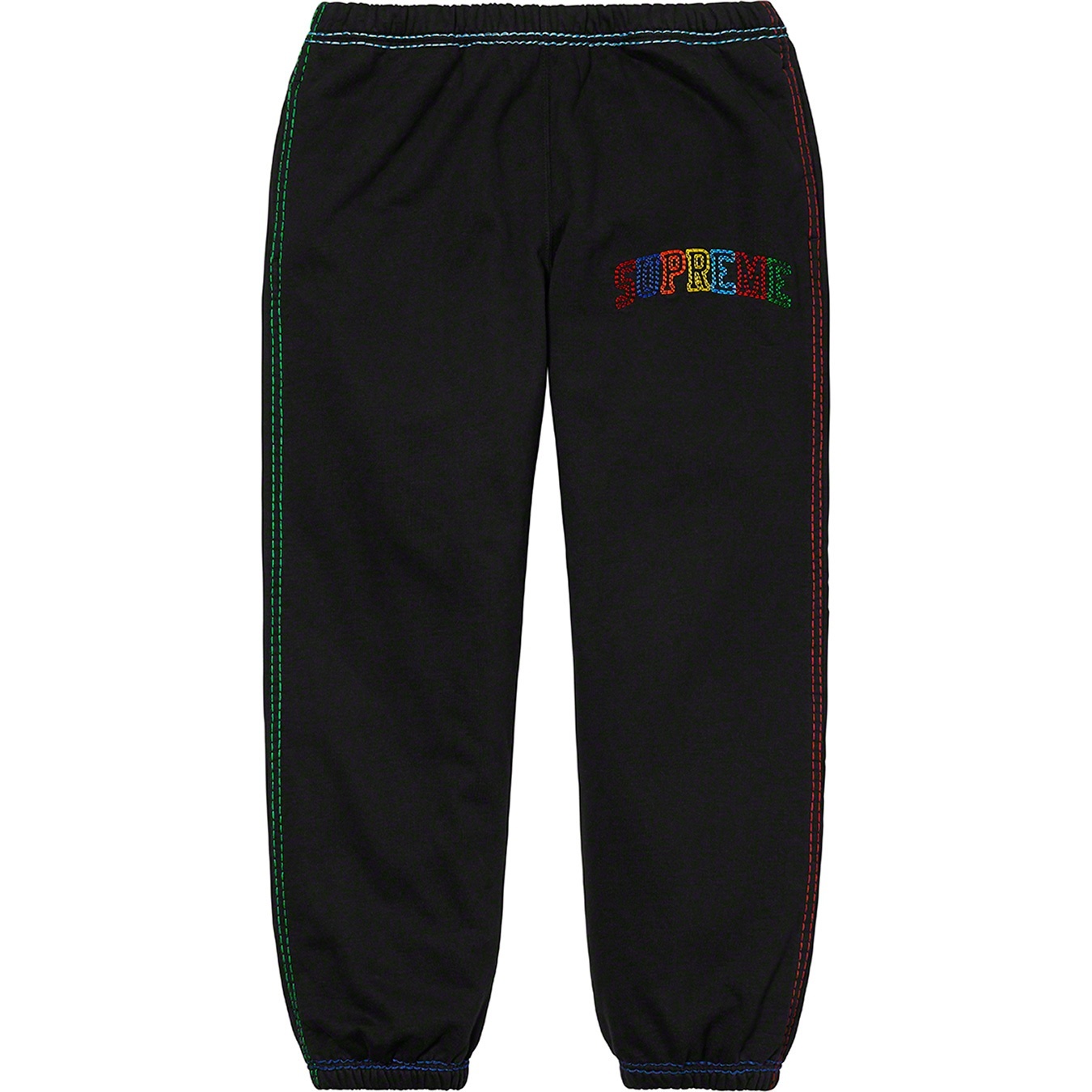 Supreme Big Stitch Sweatpant (FW20) - Black - $148