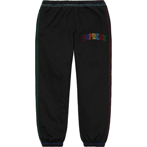 Supreme Big Stitch Sweatpant - Black