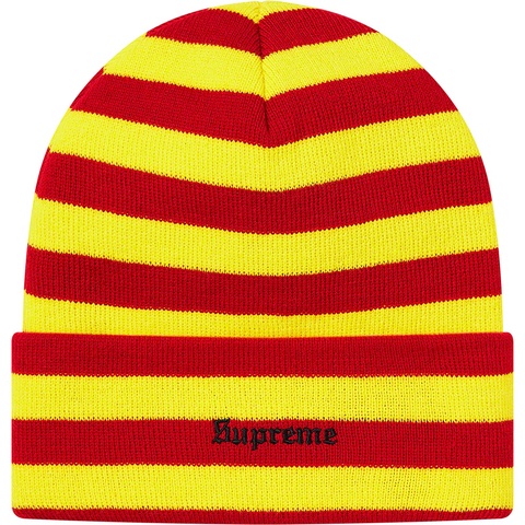 Supreme World Peace Beanie - Red Stripe