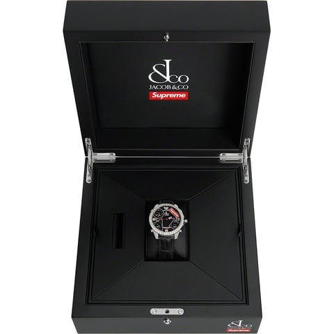 Supreme Supreme®/Jacob & Co Time Zone 40mm Watch - Black