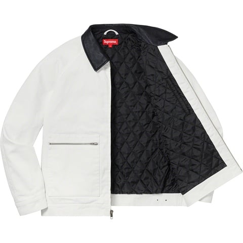 ジャケット・アウター Supreme 20AW Leather Collar Work Jacket Supreme-Leather-Collar-Utility