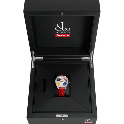 Supreme Supreme®/Jacob & Co Time Zone 40mm Watch - Red