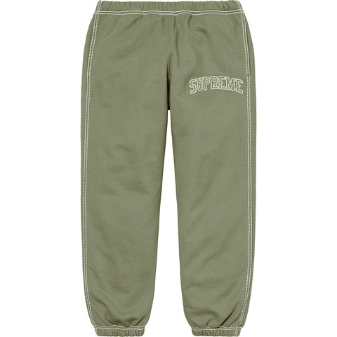 Supreme Big Stitch Sweatpant - Light Olive