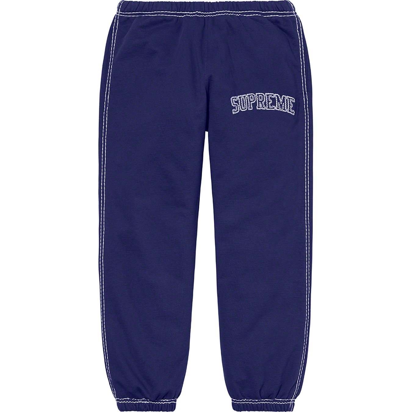 Supreme Big Stitch Sweatpant (FW20) - Dark Royal - $148