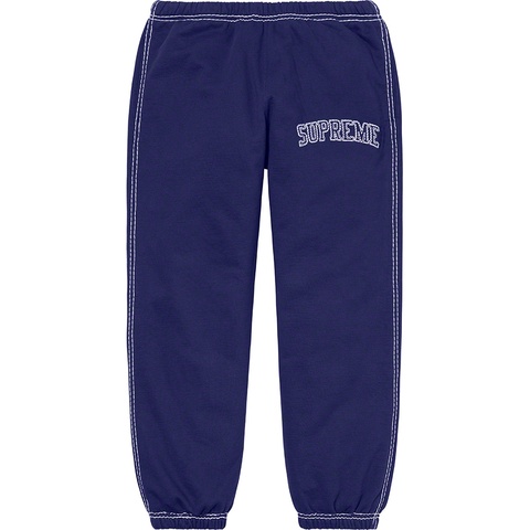 Supreme Big Stitch Sweatpant - Dark Royal