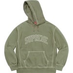 Supreme Big Stitch Hooded Sweatshirt (FW20) - Light Olive