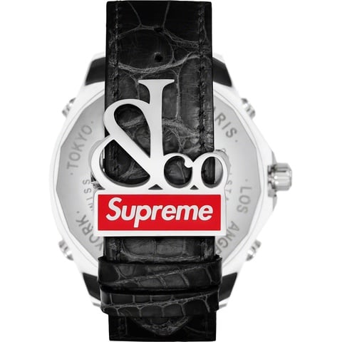 Supreme Supreme®/Jacob & Co Time Zone 47mm Watch - Black