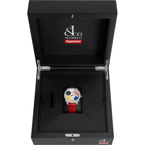 Supreme Supreme®/Jacob & Co Time Zone 47mm Watch - Red