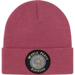 Supreme World Peace Beanie (FW20) - Dusty Magenta