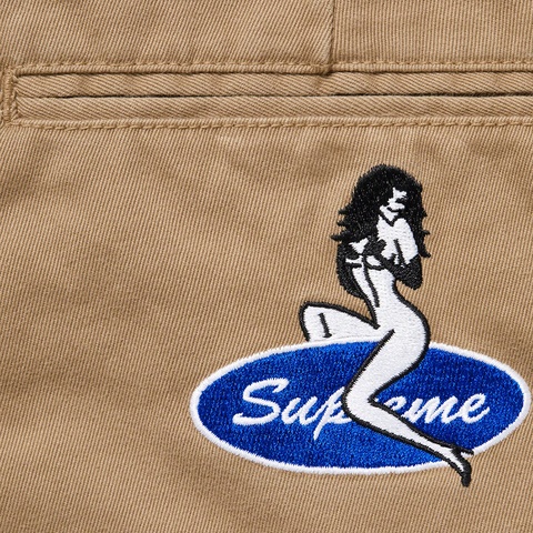 Supreme Pin Up Chino Pant - Khaki