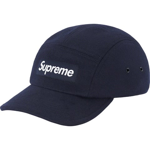 Supreme Wool Camp Cap - Navy